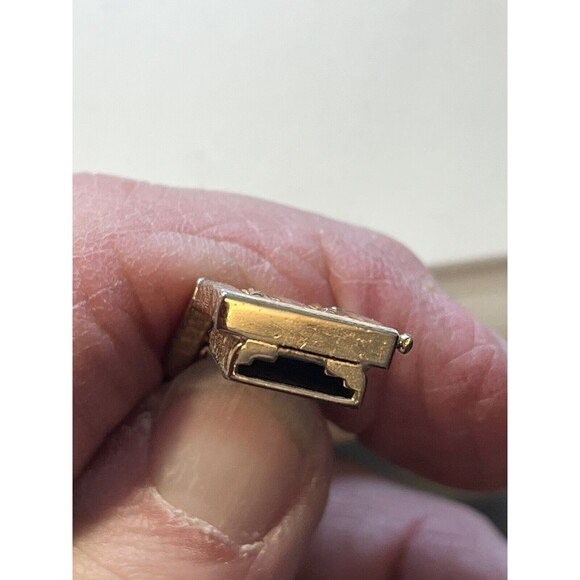 Vintage Rossa 1959 Gold-Tone Wide Chain & Bar Link Bracelet Mid Century Design - Picture 8 of 9